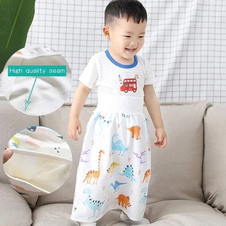 COD Comfy Reusable cotoon Childrens Washable Leakproof Diaper Skirt Shorts 2 in 1 Waterproof and Absorbent Breathable Shorts for Baby Toddler