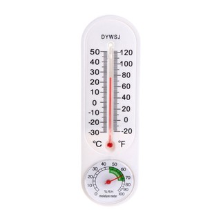 [COD]Indoor Vertical Thermometer Hygrometer Wall-mounted Household Greenhouse Temperature and Humidity Meter for Room Temp