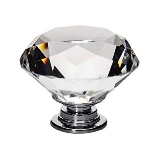 [YD]40 mm Crystal Furniture Knobs Diamond Drawer Handle Cabinet Door Transparent