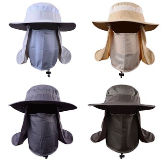 Outdoor UV Protection Face Neck Flap Fishing Hiking Sun Cap