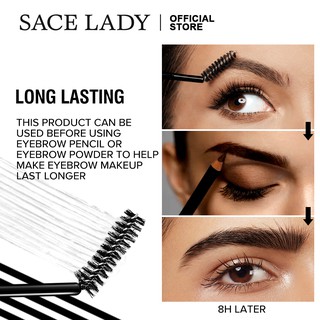 SACE LADY 3pcs Eyebrow Soap Set Waterproof Brow Stamp Styling Soap Long Lasting Drawing Eyebrow Gel + Eyebrow Razor + Brush Makeup Dundle (5)