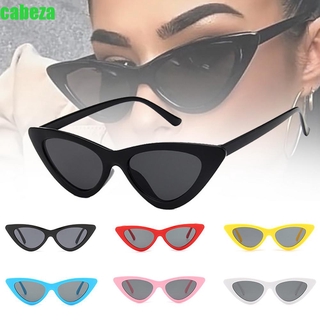 CABEZA Fashion Sunglasses Sexy Anti-UV Cat Eye Sunglasses Women Anti-Reflective Triangle Retro Vintage Colorful Eyewear/Multicolor