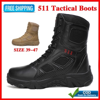 【BEST SELLER】 COD Tactical boots Men shoes tactical shoes large size riding boots martin boots breat