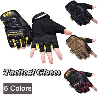 Motorcycle Gloves Men's Fitness Cycling Outdoor Sports Half-finger Tactical Gloves (1)