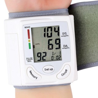 ★LCD Display Blood Pressure Monitor Wrist Pulse Meter Automatic Digital Pulsometer Sphygmomanometer