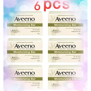 (SET OF 6) Aveeno soap Moisturizing Bar 100g