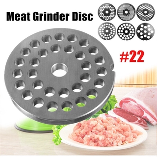 22 Type Stainless Steel Meat Grinder Plate Disc 3/4.5/6/8/10/12mm Grinder Disc Machinery Parts