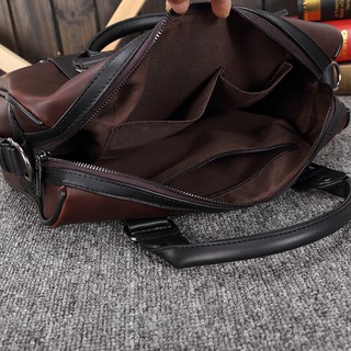 100% Crazy Horse Leather Man Business Bag Fashion Travel Bag (6)