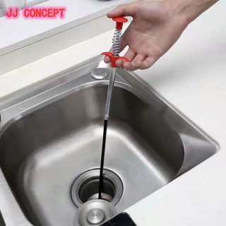 88cm Hand Kitchen Sink Cleaning Hook Sewer Dredging Device Spring Pipe Hair Dredging Tool Remo