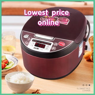 COD 5L Stainless steel rice cooker steamer rice cooker large capacity can be reserved rice cooker (1)
