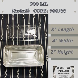Aluminum Foil Tray with Lid & Loaf Pan with Lid (4)