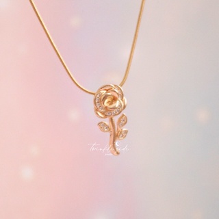 Rose Necklace By Twinklesidejewelry FREEBOX (1)
