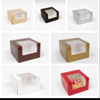 Cake box 5 1/2x5 1/2x3 preformed box(5pcs/10pcs)