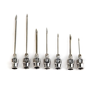 10Pcs Stainless steel needle stainless for animals injection Device Veterinary Vaccination needle
