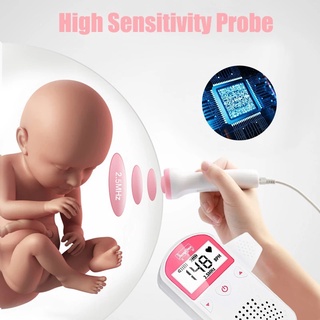 【sale】 Y3 Household Fetal Doppler Baby Prenatal Heart Rate Detector Home Sonar Doppler Stethoscope