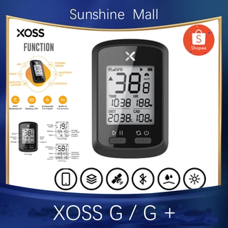 XOSS G+ GPS Bike Bicycle Cycling Computer Stopwatch LCD Display Waterproof Speedometer Odometer Bicycle Bluetooth ANT+ Wireless cycling computer