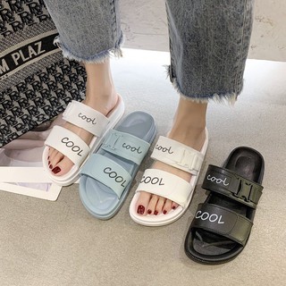 ○Cool Design Two Strap Rubber Sandals Slippers For Women
