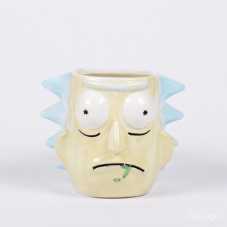 《New Spot》Rick and Morty Rick and Morty Mug Creative Morty Ceramic Gift Cup Cartoon3DShape Cup Coffee Cup