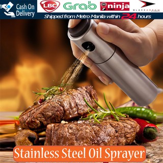 Stainless Steel Refillable Oil Vinegar Mist Spray Bottles Oil Sparyer