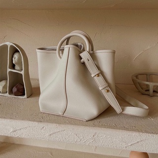 Korean bucket bag niche designer style simple handbag Single Shoulder Messenger Bag soft Tote Bag
