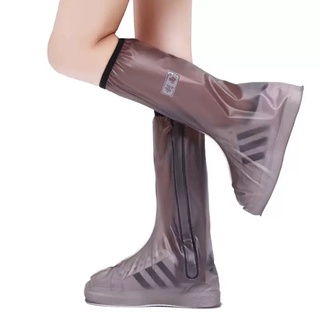 rain shoe۞▪✺Waterproof and Anti-high Tube Rain Shoe Cover, Anti-slip Wear-resistant and Thick Sole M