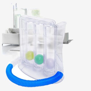 ❒✓Deep Breathing Lung Exerciser 3Ball Incentive Spirometer Respiration Trainer