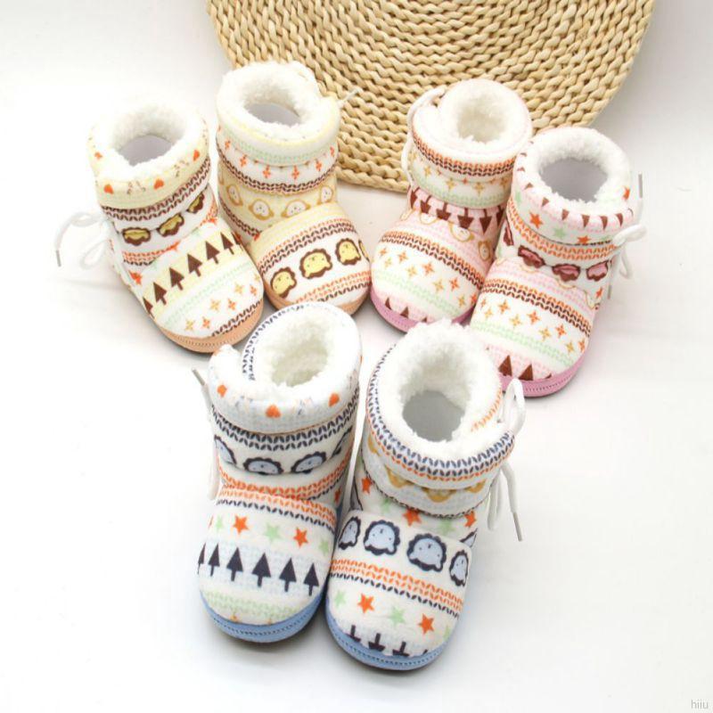 New Baby Warm Snow Boots Infant Soft Slipper Crib Shoes