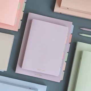 [Spot] A5/B5 Pastel Series Binder with Refills with Free Separator School Notepad Stationery
