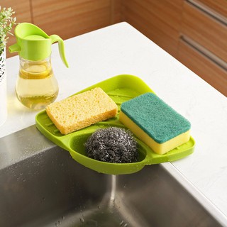 TMR Trigonometry Shelf Kitchen Sink Dish Drain Rack Bathroom Soap Sponge Holder