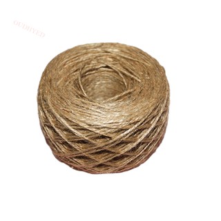 🔝🍀🍎 100M-Natural Textured Hessian Jute Twine String 1mm (1)