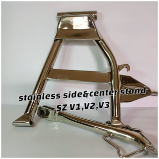 STAINLESS SIDE AND CENTER STAND-YAMAHA SZ150 VERSION 1,2&3