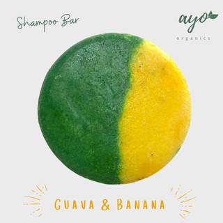Guava & Banana Natural Shampoo Bar By Ayo Organics 80g