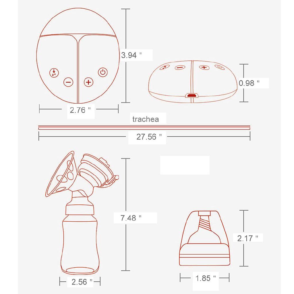 Electric Intelligent Breast Pump, BPA-Free USB Dual Safety Automatic Massage Postpartum Breast Pump (3)