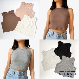 Tracy Cropped Top - Racerback Crop Top - Aleksia Clothing