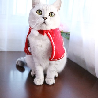 Princess Cape cat clothes Bomei Bear Cat cloak New Year scarf pet dress