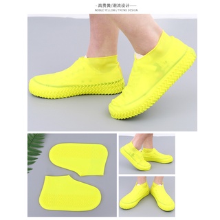 Rainy day silicone thick wear-resistant waterproof non-slip shoe cover easy to clean adult silicones