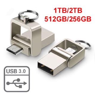 1TB/2TB Flash Drive Micro USB 3.0 Memory Thumb Stick OTG U Disk Flash Drives Metal USB Flash Drives