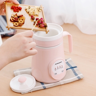 0.6L Portable Electric Cooker Mini Cute Automatic Baby Food Supplement Porridge BB Soup Pot Ceramic Stew Health Cup