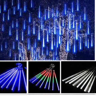 30cm 8Tubes Meteor Shower Rain Light Tubes Christmas Lights multicolor / white
