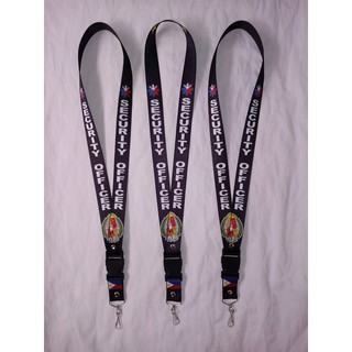 Security Officer ID Lace Lanyard Sling Holder