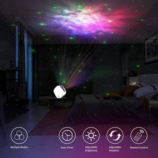 ►ↂAurora Star Projector 3D Aurora Effect Moonlight Timers Facilitate Sleep Bring Whole Hearted Relax