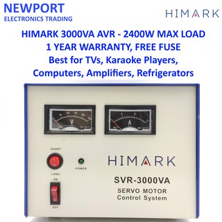 Himark SVR-3000VA Servo Motor Type Auto Voltage Regulator (AVR)