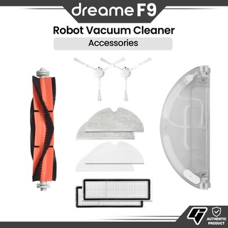 Dreame F9 Robot Vacuum Cleaner Accessories Main Brush Side Brush Water Tank Dust Bin Filter Mop Pad