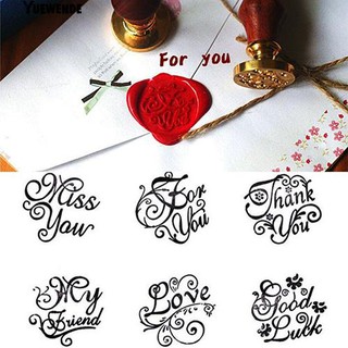 ‴Retro Wood Stamp DIY Love Thank You Miss You Good Luck