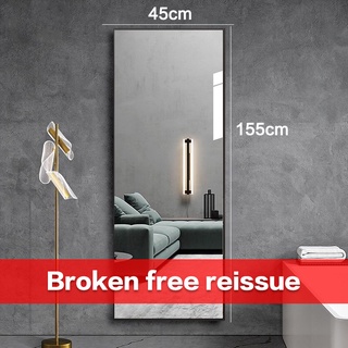 Mirror HD full-body mirror wall-mounted glass floor-to-ceiling mirror home thickened fitting mirror
