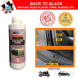 GAB'S BACK to BLACK Trim and Rubber, Plastic Restorer 255ml