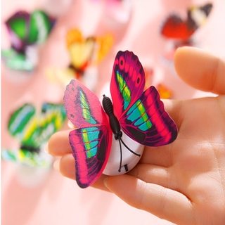 Color light Butterfly Wall Stickers night light Home living (9)