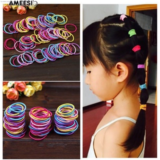 50pcs Hair Bands Ponytail Elastic Rubber Bands for Kids Girl Accessories Ponytail Multicolor Ties