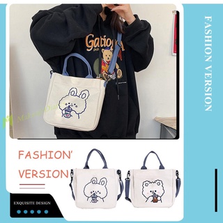 【New Arrival】Fashion Shopping Bag Cartoon Women Canvas Travel Handbag Messenger Shoulder Tote