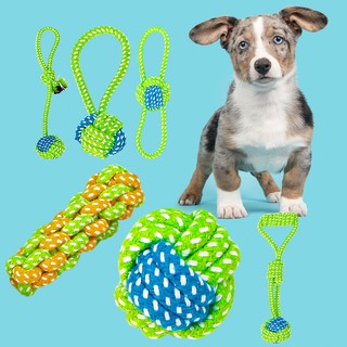Ball Chew Bite Yanuten Funny Rope Knot Resistant Teeth Cleaning Toy for Pet Dog Cat